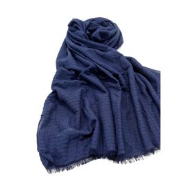 Aker 921 Lacivert Twill Düz İpek Eşarp