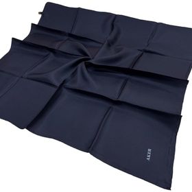 Aker 921 Lacivert Twill Düz İpek Eşarp