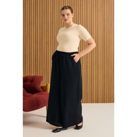 Aker Siyah Beli Lastikli Pantolon Etek