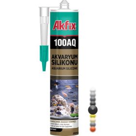 Akfix 100AQ 280 ml Siyah Akvaryum Silikonu