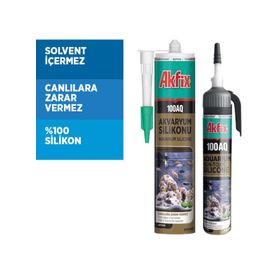 Akfix 100AQ 280 ml Siyah Akvaryum Silikonu