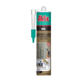 Akfix 100D Beyaz 310 ml Duşakabin Silikonu