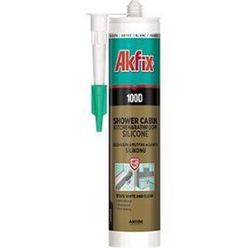 Akfix 100D Beyaz 310 ml Duşakabin Silikonu