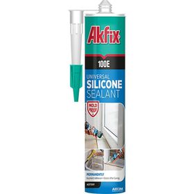 Akfix 100E 280 ml Beyaz Genel Amaçlı Silikon