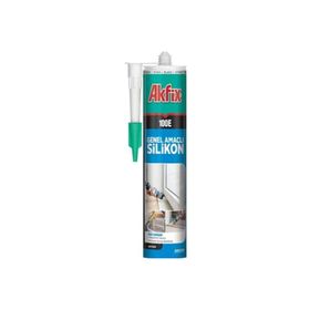 Akfix 100E 280 ml Beyaz Genel Amaçlı Silikon