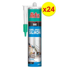 Akfix 100E 280 ml Şeffaf Genel Amaçlı Silikon