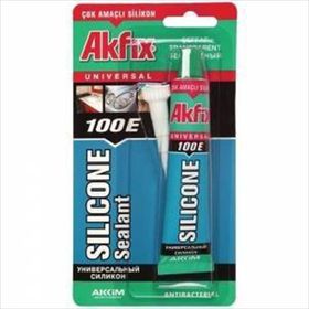 Akfix 100E 50 ml Genel Amaçlı Sızdırmaz Beyaz Silikon