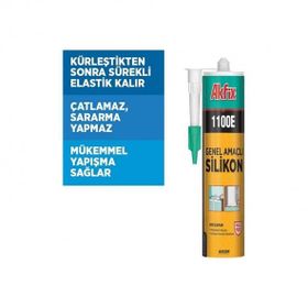 Akfix 1100E Beyaz 280 gr Genel Amaçlı Silikon