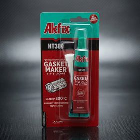 Akfix 50 ml 75 g Kırmızı AKFİX0035 Ht300 Sıvı Conta Yüksek Isı Silikonu