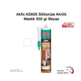 Akfix 500 g Beyaz AKFİX0015 As606 Akrilik Mastik Silikonize