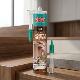 Akfix 610 280 ml Ekspres Şeffaf Montaj Yapıştırıcı