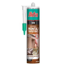 Akfix 610 310 ml Şeffaf Ekspres Montaj Yapıştırıcı