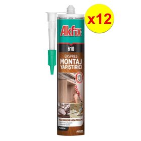 Akfix 610 310 ml Şeffaf Ekspres Montaj Yapıştırıcı