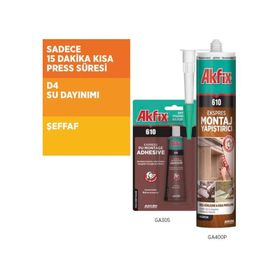 Akfix 610 Pu Ekspres 310 ml Sıvı Çivi Montaj Yapıştırıcısı