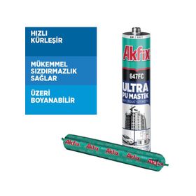 Akfix 647FC 280 ml Siyah Ultra Otomativ - Yapı Pu Mastik