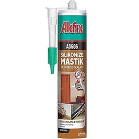 Akfix AA018 AS606 280 ml Krem Silikonize Akrilik Mastik