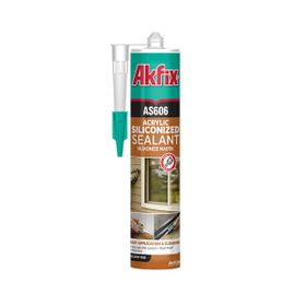 Akfix AA020 AS606 280 ml Bej Silikonize Akrilik Mastik