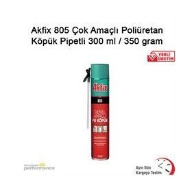 Akfix AKFİX0108 805 Pipetli 300 ml 350 gr Çok Amaçlı Poliüretan Köpük