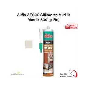 Akfix AS606 500 gr Bej Silikonize Akrilik Mastik