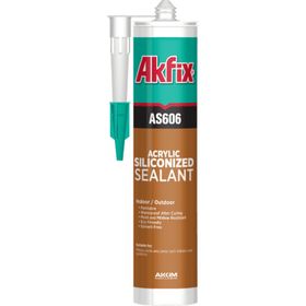 Akfix AS606 500 ml Silikonize Akrilik Mastik Altın Meşe Silikon Tabancası
