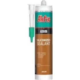 Akfix AS606 Siyah 500 gr Silikonize Mastik