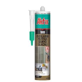 Akfix Beyaz 280 ML 100D Duşakabin Silikonu