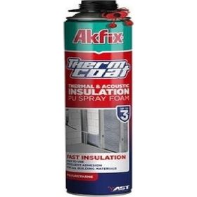 Akfix FA014 Poliüretan Thermcoat Termal Ve Akustik 850 Ml Yalıtım Köpüğü