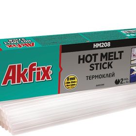 Akfix HM208 GA100 11.2x300 mm 1 kg Şeffaf Mum Silikon Yapıştırıcı