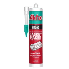 Akfix HT300 280 ml Kırmızı Sıvı Conta Yüksek Isı Silikonu