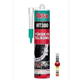 Akfix HT300 280 ml Kırmızı Sıvı Conta Yüksek Isı Silikonu