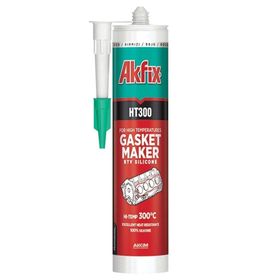 Akfix HT300 280 ml Kırmızı Sıvı Conta Yüksek Isı Silikonu