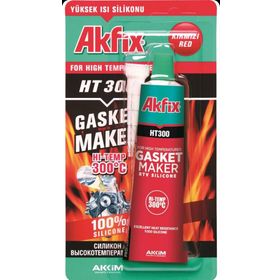 Akfix HT300 Kırmızı 310 ml Rtv Yüksek Isı Silikonu