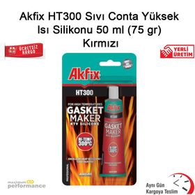 Akfix HT300 Kırmızı 50 gr Isıya Dayanıklı Sıvı Conta