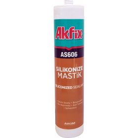 Akfix Kahverengi 500 Gr Silikonize Akrilik Mastik