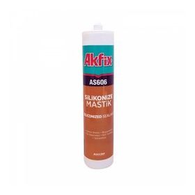 Akfix Kahverengi 500 Gr Silikonize Akrilik Mastik