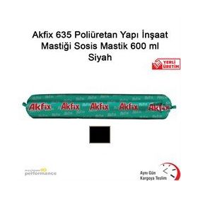 Akfix P635 Siyah 600 ml Sosis Poliüretan Yapı İnşaat Mastiği