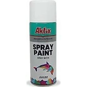 Akfix Parlak Beyaz RAL9010 Akrilik Sprey Boya