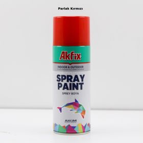 Akfix Parlak Kirmizi RAL3020 Akrilik Sprey Boya
