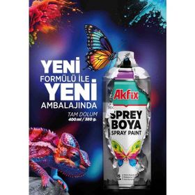 Akfix Parlak Makine Kırmızı Ral 3002 400 ML Sprey Boya