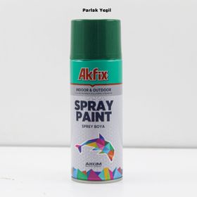 Akfix Parlak Yeşil RAL6001 Akrilik Sprey Boya