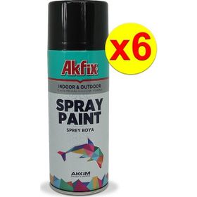 Akfix RAL9005 Parlak Siyah 400 ML Akrilik Sprey Boya