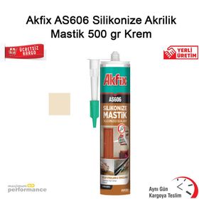 Akfix Silikonize 500 Gr Akrilik Krem Mastik