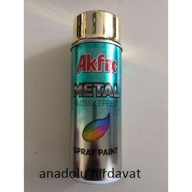 Akfix SP423086 400 ml Metal Mat Bronz Altın Efekt Akrilik Sprey Boya