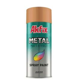 Akfix SP423086 400 ml Metal Mat Bronz Altın Efekt Akrilik Sprey Boya
