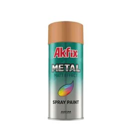 Akfix SP423086 400 ml Metal Mat Bronz Altın Efekt Akrilik Sprey Boya