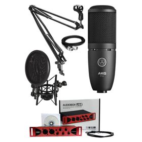 AKG Perception P120 Ses Kartı + Stand + Filtre Kablo + Mikrofon Full Set