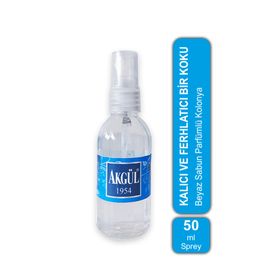 Akgül Sprey 50 ml Beyaz Sabun Kolonyası