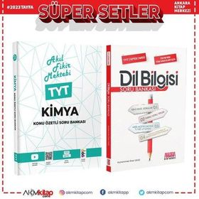 Akıl Fikir Mektebi Tyt Kimya ve Akm Dil Bilgisi Soru Bankası Seti 2 Kitap
