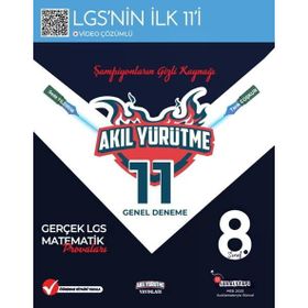 Akıl Yürütme Yayınları LGS 8. Sınıf 11 Genel Deneme Matematik