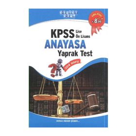 Akıllı Adam 2014 KPSS Lise - Önlisans Anayasa Yaprak Test - kollektif